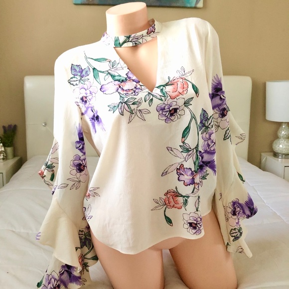 Boho floral blouse - Picture 2 of 9